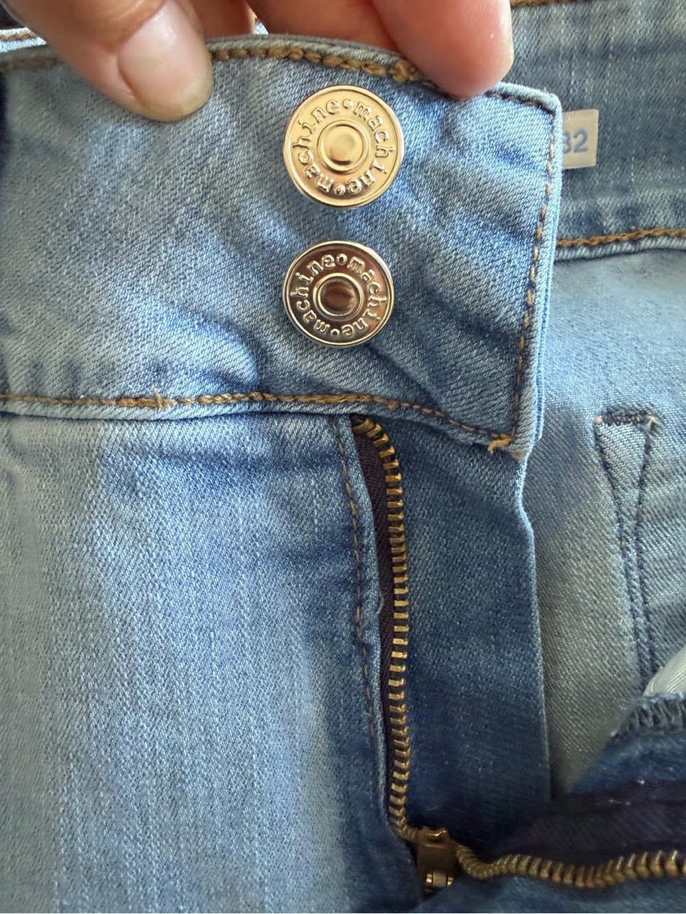 Machine Light Blue Flare Jeans - Picture 5 of 8
